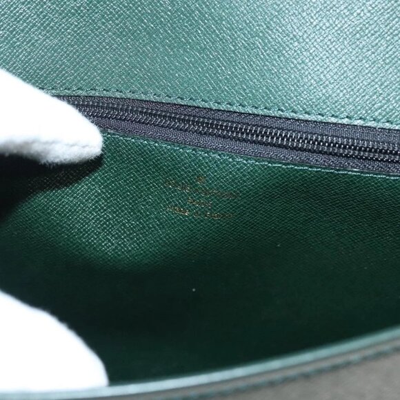 LOUIS VUITTON Taiga Leather Volga Briefcase Epicea LV Auth - Picture 15 of 16